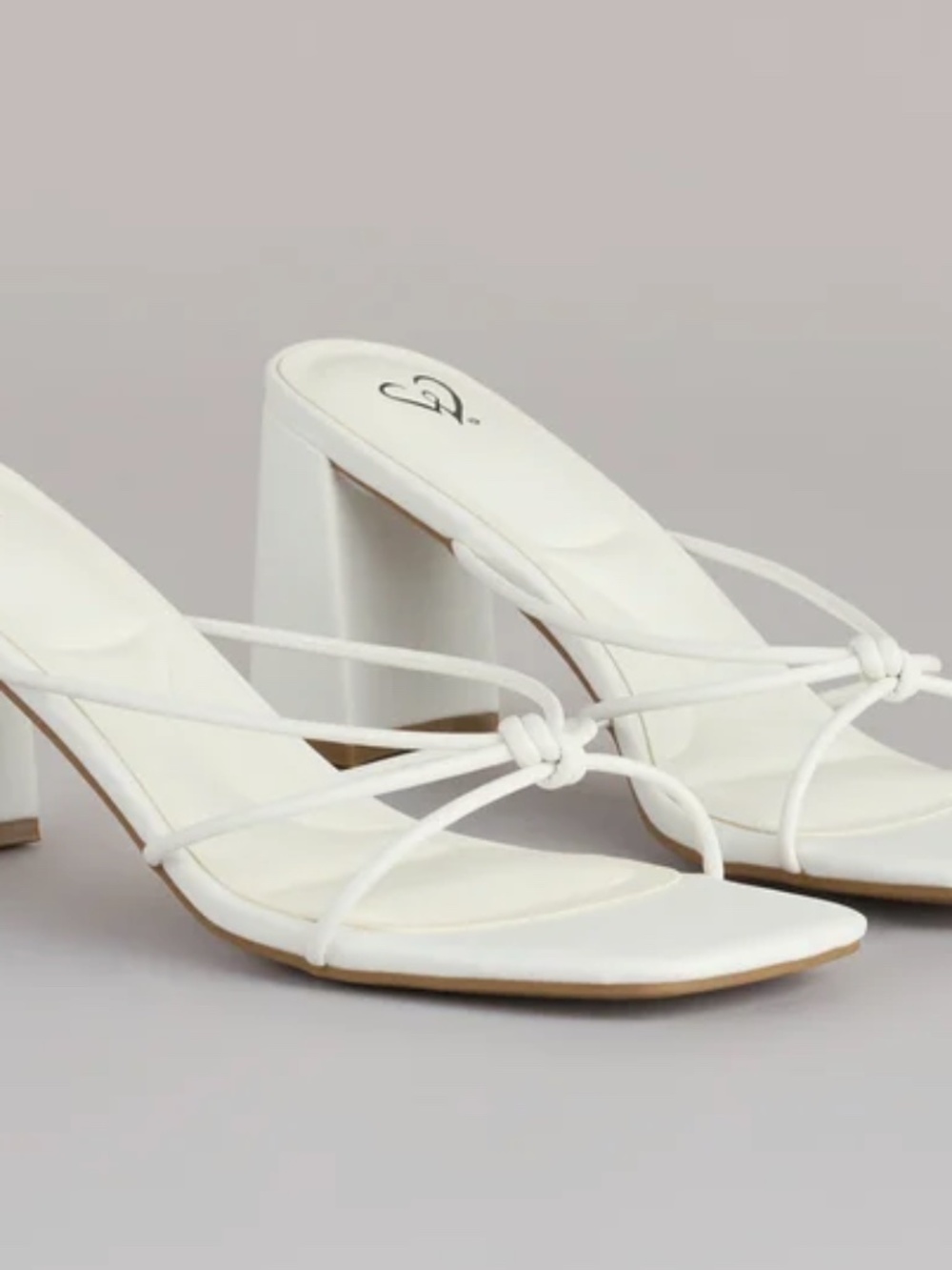 Fashion Fix Knotted Block Heel Mules Size 8.5 NEW